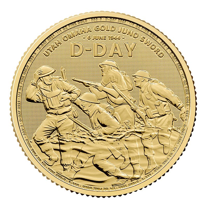 2024 1/4 oz D-Day 80th Anniversary Gold Coin